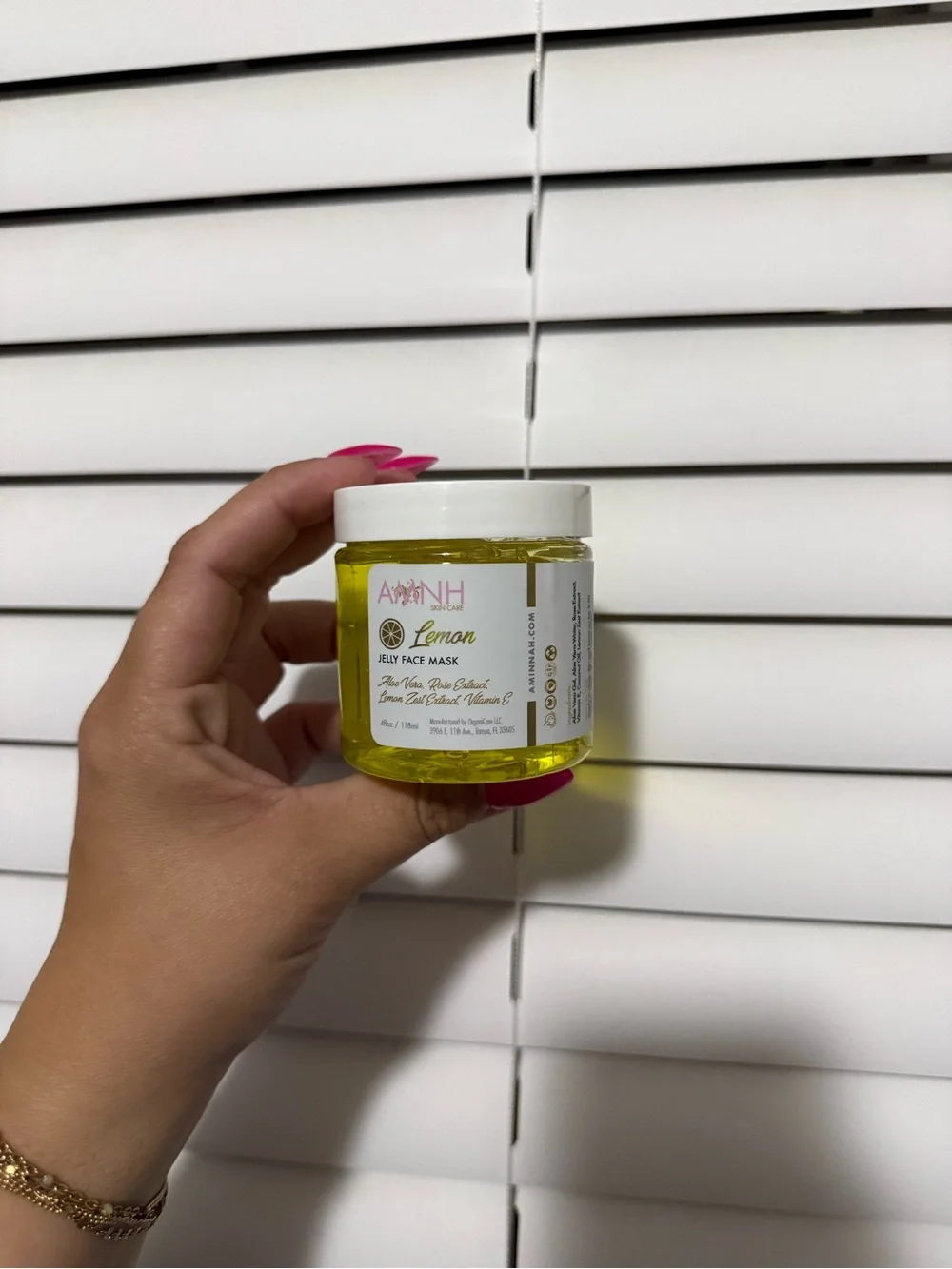 Aminnah’s Lemon Jelly Face Mask - Hydrating Yellow Body & Face Gel